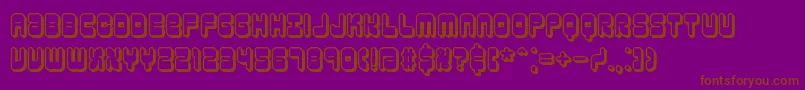 Шрифт reasonsh – коричневые шрифты на фиолетовом фоне