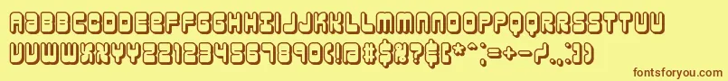 reasonsh Font – Brown Fonts on Yellow Background