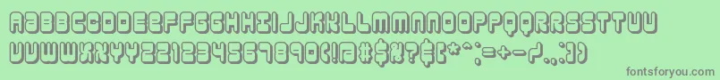 reasonsh Font – Gray Fonts on Green Background