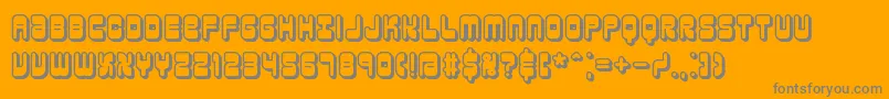 reasonsh-fontti – harmaat kirjasimet oranssilla taustalla