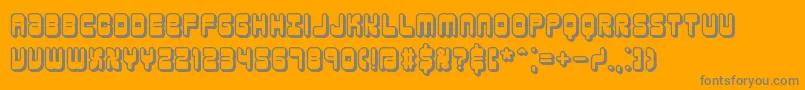 reasonsh Font – Gray Fonts on Orange Background