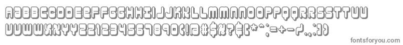 フォントreasonsh – 白い背景に灰色の文字