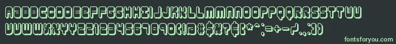Шрифт reasonsh – зелёные шрифты на чёрном фоне