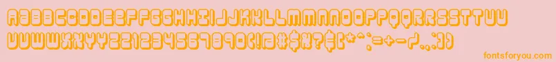 reasonsh Font – Orange Fonts on Pink Background