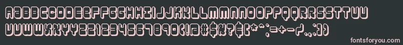 Шрифт reasonsh – розовые шрифты на чёрном фоне