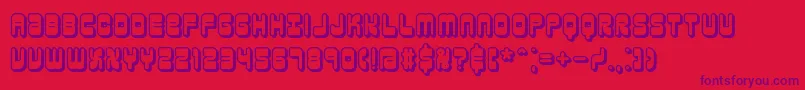reasonsh Font – Purple Fonts on Red Background