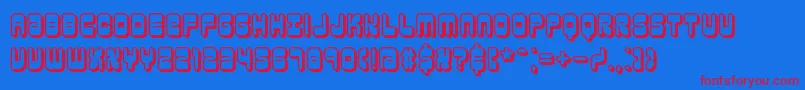 reasonsh Font – Red Fonts on Blue Background