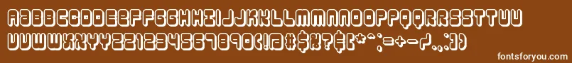 Шрифт reasonsh – белые шрифты на коричневом фоне
