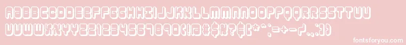 Шрифт reasonsh – белые шрифты на розовом фоне