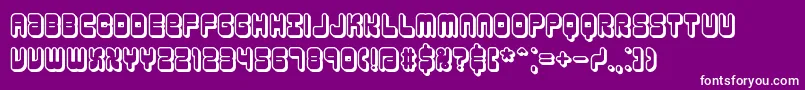 Шрифт reasonsh – белые шрифты на фиолетовом фоне