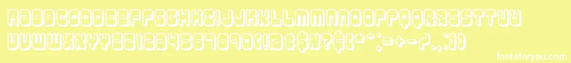 Czcionka reasonsh – białe czcionki na żółtym tle