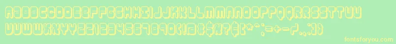 reasonsh Font – Yellow Fonts on Green Background