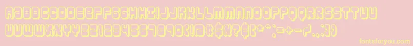 Шрифт reasonsh – жёлтые шрифты на розовом фоне