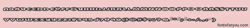 Swinkydad Font – Black Fonts on Pink Background
