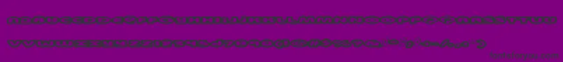 フォントSwinkydad – 紫の背景に黒い文字