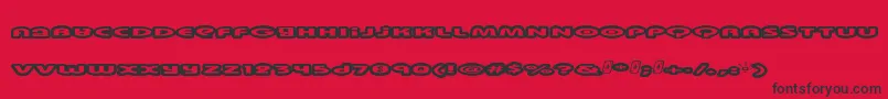 Swinkydad Font – Black Fonts on Red Background