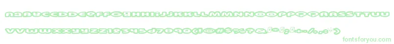 Шрифт Swinkydad – зелёные шрифты на белом фоне