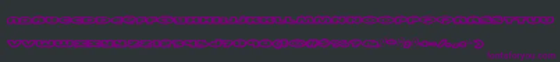 Шрифт Swinkydad – фиолетовые шрифты на чёрном фоне