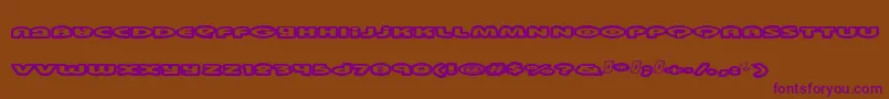 Swinkydad Font – Purple Fonts on Brown Background
