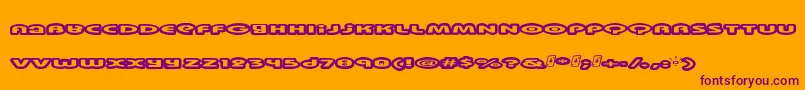 Swinkydad Font – Purple Fonts on Orange Background