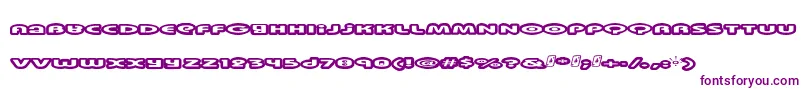 フォントSwinkydad – 白い背景に紫のフォント
