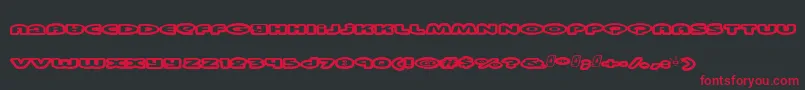 Swinkydad Font – Red Fonts on Black Background