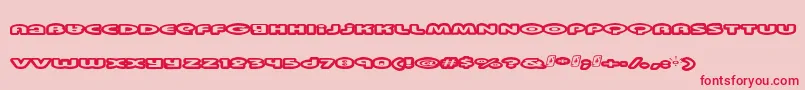 Swinkydad Font – Red Fonts on Pink Background