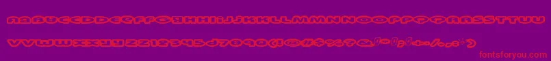 Swinkydad-fontti – punaiset fontit violetilla taustalla