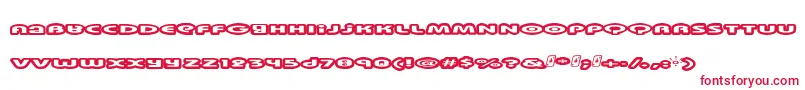 Шрифт Swinkydad – красные шрифты на белом фоне