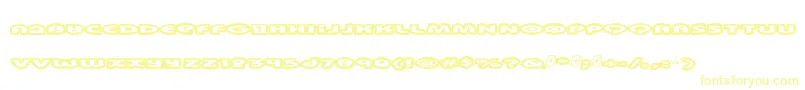 Swinkydad Font – Yellow Fonts on White Background