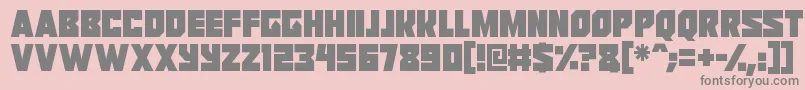 Reavers Font – Gray Fonts on Pink Background