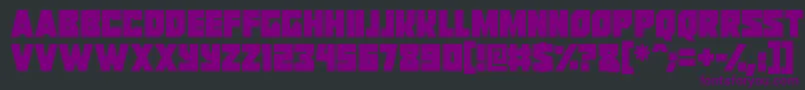 Reavers Font – Purple Fonts on Black Background