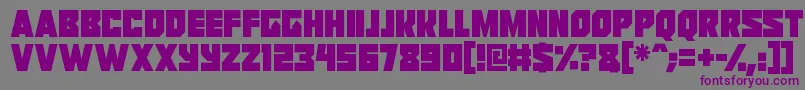 Reavers Font – Purple Fonts on Gray Background