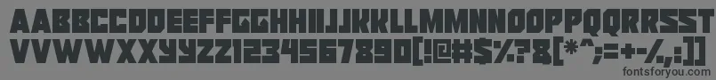 Reavers Font – Black Fonts on Gray Background