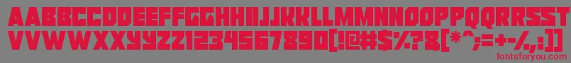 Reavers Font – Red Fonts on Gray Background