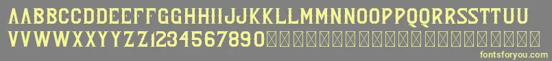 Rebel PersonalUse-fontti – keltaiset fontit harmaalla taustalla