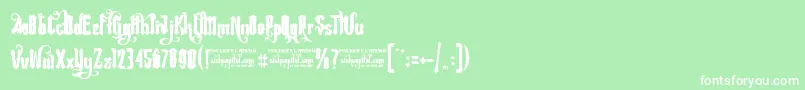Rebel Pixy   Free For Personal Usage Font – White Fonts on Green Background