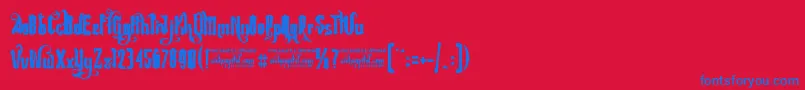 More about Rebel Pixy Free For Personal Usage Font Rebel Pixy Free For Personal Usage Font – Blue Fonts on Red Background