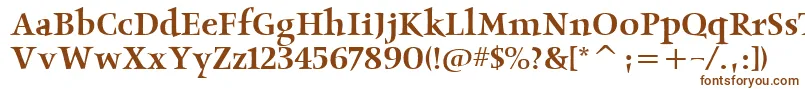 ObeliskmditcTt Font – Brown Fonts on White Background