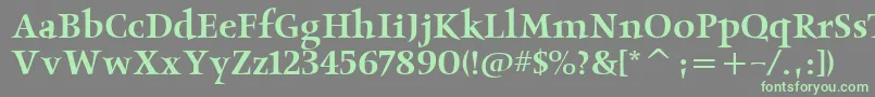 ObeliskmditcTt Font – Green Fonts on Gray Background