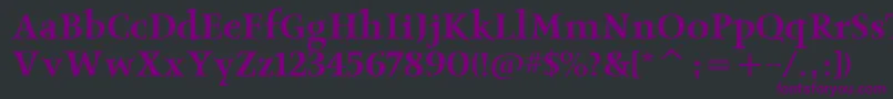 ObeliskmditcTt Font – Purple Fonts on Black Background