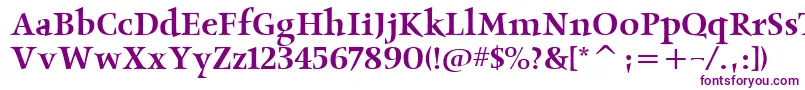 ObeliskmditcTt Font – Purple Fonts on White Background