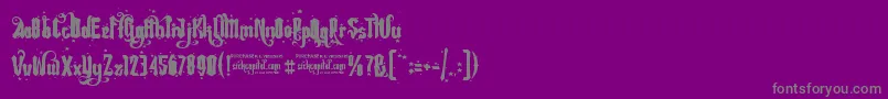 fuente Rebel Pixy Stars   Free – Fuentes Grises Sobre Fondo Morado