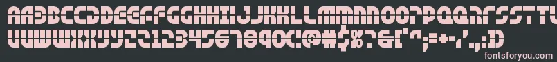 rebelcommand Font – Pink Fonts on Black Background