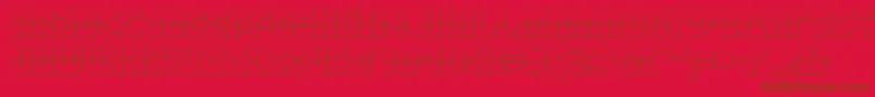 rebelcommand3d Font – Brown Fonts on Red Background
