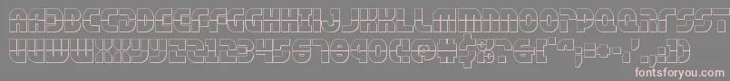 rebelcommand3d Font – Pink Fonts on Gray Background