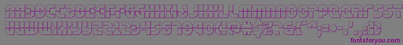 rebelcommand3d Font – Purple Fonts on Gray Background