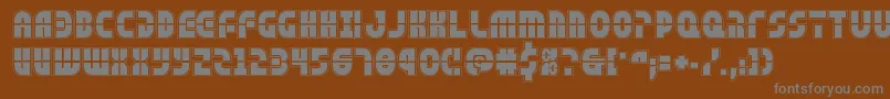 Шрифт rebelcommandacad – серые шрифты на коричневом фоне