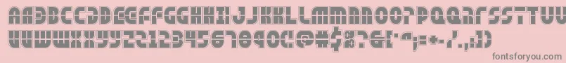 rebelcommandacad Font – Gray Fonts on Pink Background