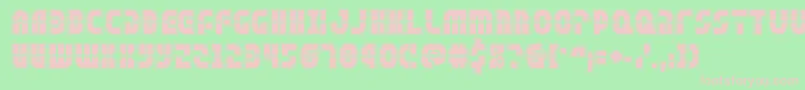 rebelcommandacad Font – Pink Fonts on Green Background